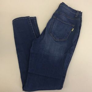 Vibrant Juniors High Waist Denim Skinny Jeans (E15